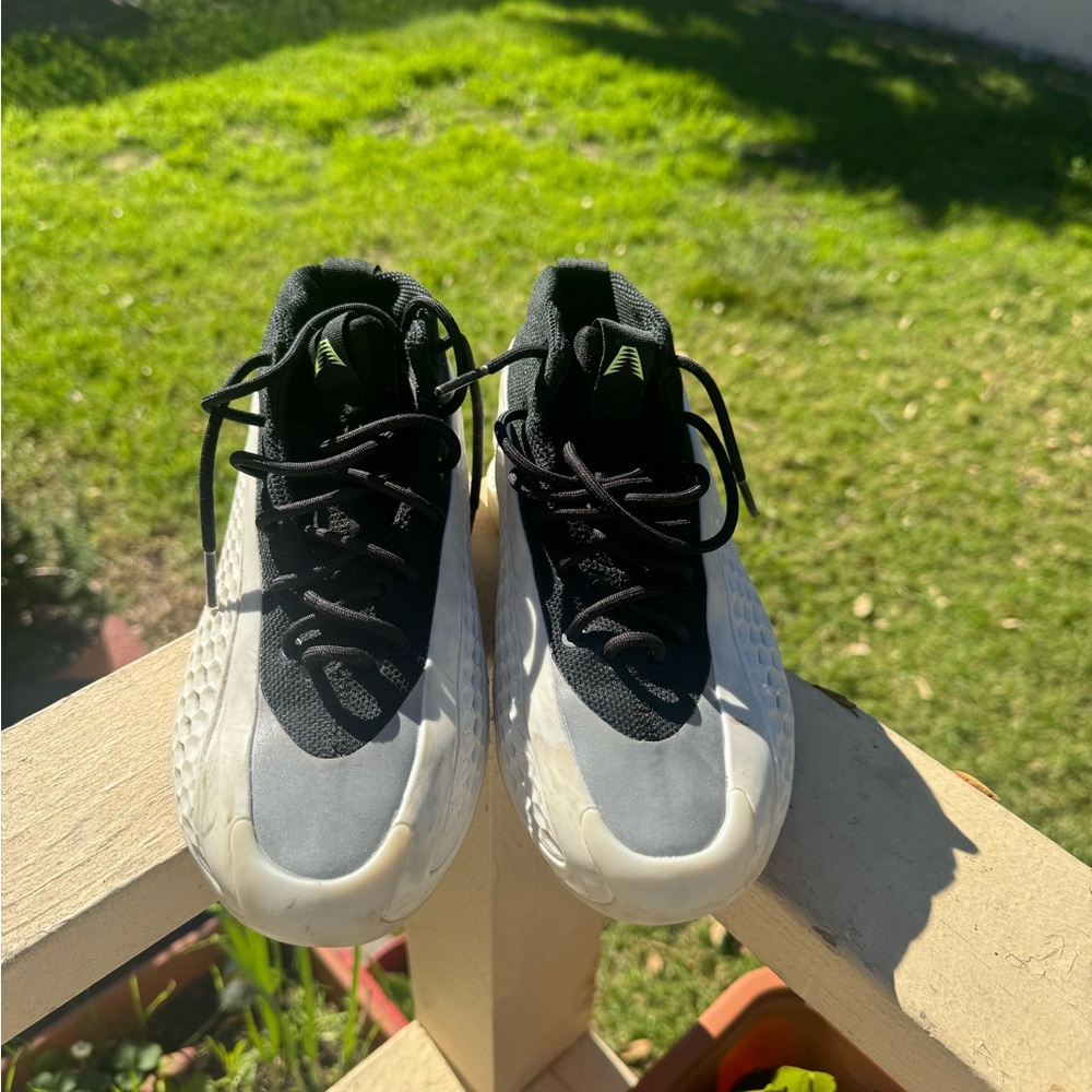Black and White High-Top Sneakers